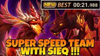 21SEC WITH SIEQ  NEW DB ABYSS SUPER SPEED  SUMMONERS WAR