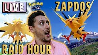 *ZAPDOS* Raid Hour Shiny Grind Pokemon GO