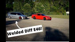 Welded Diff E46 BMW DRIFTS Around My Mustang