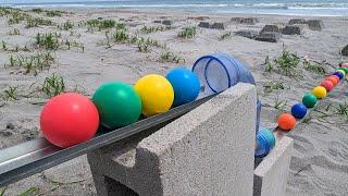 Marble Run Outdoors  Handmade course and the sounds of nature