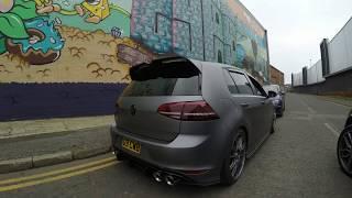 WRAPPED VW MK7 - GOLF R - MILLTEK EXHAUST LOUD - REVS - FLYBY