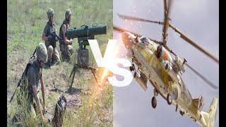 Ukrainian Forces Shoot Down Russian Ka-52 Attack Helicopter With anti-tank guided missile
