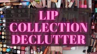 Makeup Collection Series Pt. 6 l Lip Gloss Lipstick & Liquid Lipstick Declutter ️