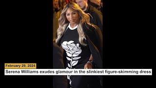 Serena Williams exudes glamour in the slinkiest figure skimming dress