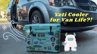 A Yeti Cooler for VAN LIFE?  Getting Back to Basics in My Minivan Camper Conversion
