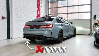 Mosselman BMW G80 M3 Competition with a Full Akrapovic Exhaust System