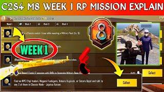 PUBG C2S4 M8 WEEK 1 MISSION EXPLAIN  PUBG WEEK 1 RP MISSION EXPLAIN #pubgrp