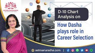 D-10 Chart Analysis  Dasha and career selection  business or job  anuradha sharda  career astro