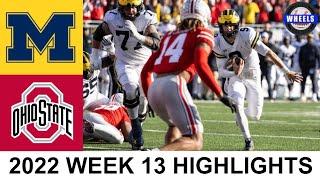 #3 Michigan v #2 Ohio State Highlights  College Football Week 13  2022 College Football Highlights