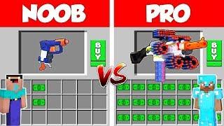 Minecraft NOOB vs PRO 1 Million$ Nerf Gun Battle in Minecraft  Animation