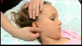 Massage for Children With Earaches  Massaging a Child With an Earache Forehead & Chin