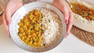 CHICKPEAS CURRY super CREAMY and EASY everyone wants the recipe 