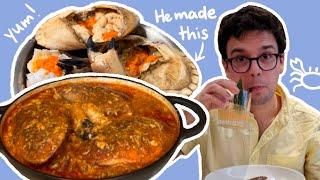 British cooks Singapore Chilli Crab  Buying crab in London + Recipe  London vlog