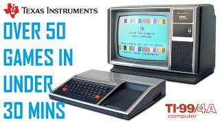 Over 50 Texas Instruments TI-994A Games In Under 30 Minutes