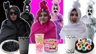 PILIH KARAKTER HANTU SESUAI MAKANAN 1 WARNA PART 3 POCONG KOK PINK TIKTOK?  Mikael TubeHD