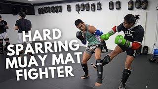 Hard Sparring Muay Mat Fighter with Elbows breakdown