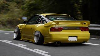 この車高で公道イケるの⁉️自走の激低180SX‼️【トラコネ搬出④】トラックコネクション2023 Japanese stance drifting car