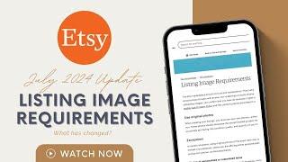 Etsy Listing Image Requirements UPDATE JULY 2024