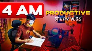 STUDIED TILL 4AM   STUDY VLOG  Unlocking 4 AM PRODUCTIVITY