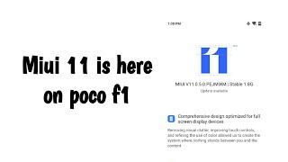 Miui 11 on Poco F1 is here  Hindi-iamarsingh