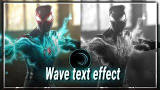 Wave warp text effect tutorial  Alight motion +Preset