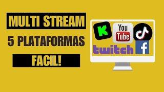 Cómo Hacer Multistream en Facebook YouTube Kick Twitch y TikTok con OBS y Sorayuki Plugin 🟢