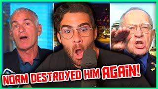 Norman Finkelstein vs Alan Dershowitz DEBATE REMATCH  Hasanabi Reacts to Piers Morgan Uncensored