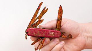 Rusty Swiss Army Knife Left To Rot...Knife Restoration