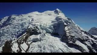 Extreme high altitude drone flight 19000ft 5800m Ausangate Trek Peru