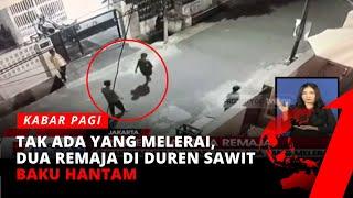 Duel Bak Gladiator Dua Remaja di Duren Sawit Baku Hantam Terekam CCTV  Kabar Pagi tvOne