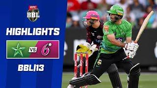 Melbourne Stars v Sydney Sixers  KFC BBL13