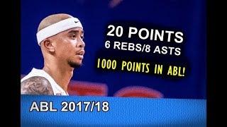 Mario Wuysang 20Pts6Reb8Ast 1000 POINTS in ABL  February 18 2018