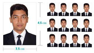 How To Create a Complete Passport Size Photo in Photoshop cs6cc