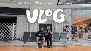 vlog  pack and fly with me... were going to japan