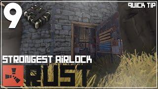 Rust Quick Tips #2 Strongest Airlock for ANY Base {9 C4 Minimum}