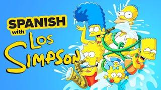 Learn Spanish with Cartoons The Simpsons - Visit to the waterpark