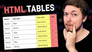 27  HOW TO CREATE & STYLE TABLES IN HTML  2023  Learn HTML and CSS Full Course for Beginners