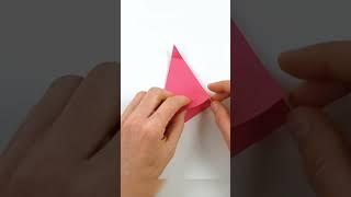 How to make a paper heart Valentines day craft Сердечко из бумаги #shorts #easypapercraft #поделки