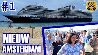 Nieuw Amsterdam Pt.1 - Park By The Ports Embarkation Cabin Tour Sailaway Deck Party Origin Story