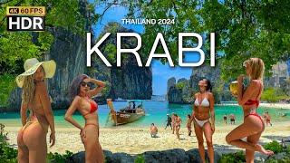  4K HDR  Walking Krabi Thailand The Worlds Most Beautiful Place 2024 - With Captions