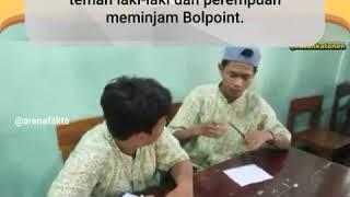 Begini bedanya klo cewek dan cowok pinjem pulpen ke temannya