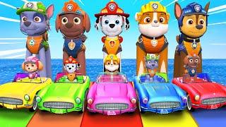 PAW Patrol Guess The Right Door ESCAPE ROOM CHALLENGE Animals Tire Game Cow Elephant Tiger Chicken