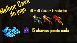 BESTIARY Elf Elf Scout e Firestarter - A melhor cave do tibia - 15 Charms points cada