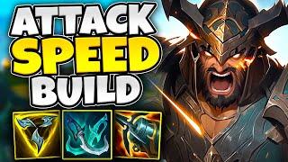 Tryndamere Swings His Right Arm So Fast Its Invisible FULL ATTACK SPEED BUILD