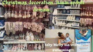 Christmas decorating hasai seduh demais baby Molly orário swimming hanesan bain2