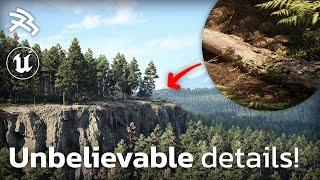 Unreal Engine 5.3  Insanely Detailed Real-Time Procedural Nanite Forest #unrealengine #ue5 #gamedev