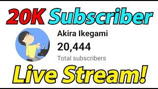 20K Subscriber Live Stream Announcement - 416 2pm