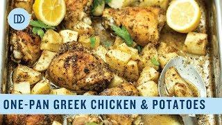 One-Pan Lemony Chicken & Potatoes Classic Greek Food