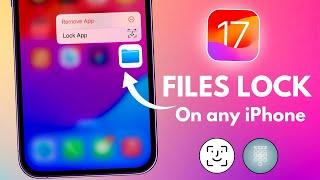 Lock Files App With Face ID And Passcode on iPhone & iPad 2024