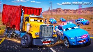 Epic Transport Truck Escape Police Cars in Hot Pursuit to Catch the Criminal  Hero Cars Episode